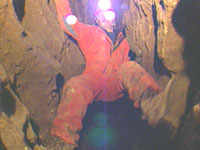 John in a crevice