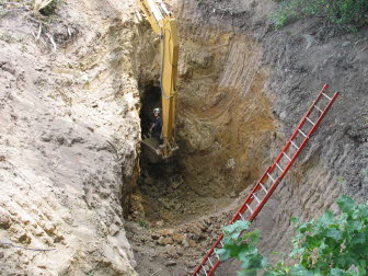 Exposing cave