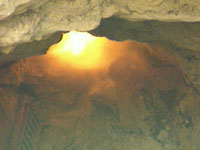 John in a crevice