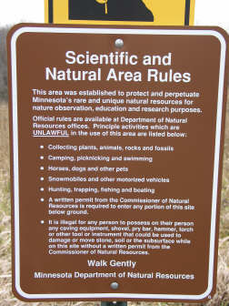 Posted sign